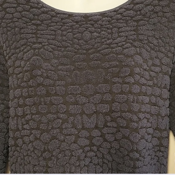 Armani Collezioni Wool Blend Chenille Pattern Sweater Dress 8 RARE - Picture 2 of 4